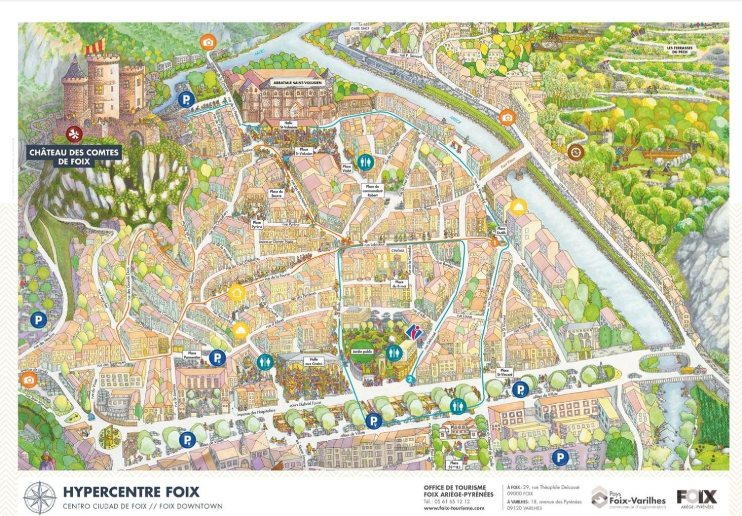Triplex Avec Vue Sur Place Du Centre Historique. Foix Εξωτερικό φωτογραφία